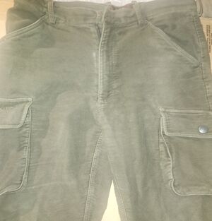 vtg Lasken Men's Green Cargo Pants moleskin norweigein hinting fishing pants